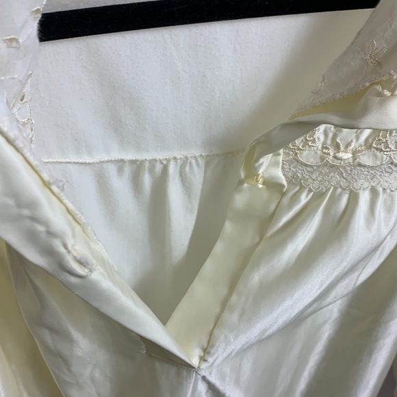 Vintage French Maid Pale Yellow Night Gown, women size S NWT - Picture 13 of 16